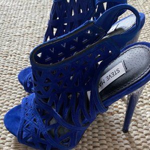 Steve Madden Blue Suede Heels